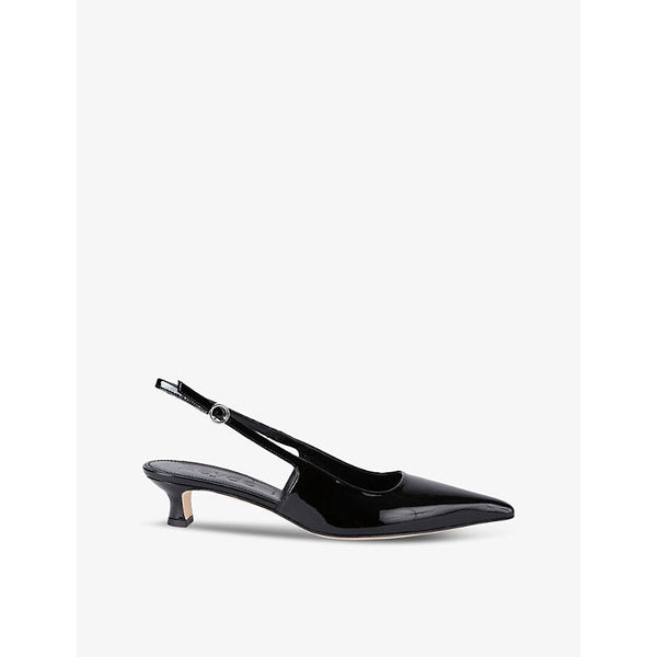 Aeyde Catrina patent-leather slingback courts | LYBSTORE