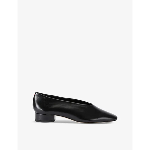 Aeyde Delia pointed-toe leather heeled courts | Aeyde