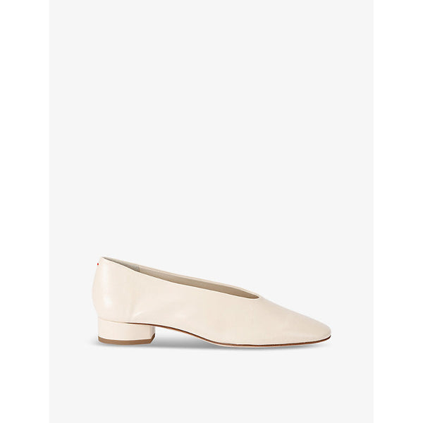 Womens Aeyde Delia pointed-toe leather heeled courts