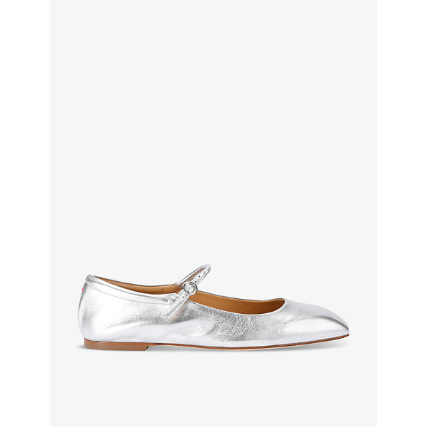 Aeyde Uma square-toe leather pumps | LYBSTORE