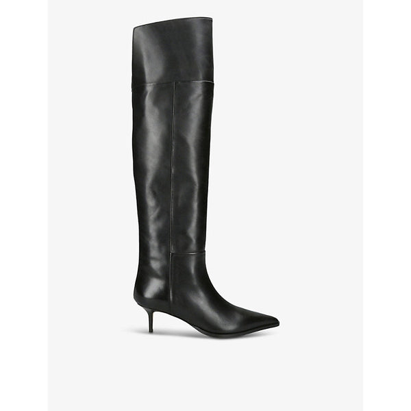 Aeyde Zsazsa 55 pointed-toe leather knee-high boots | LYBSTORE