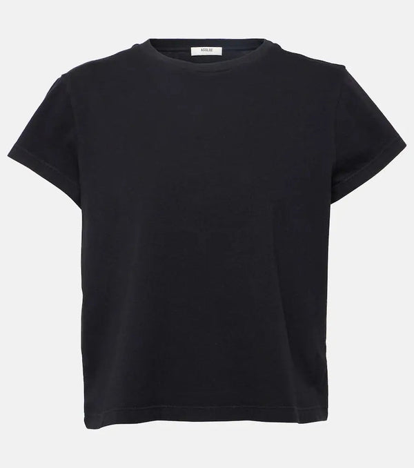 Agolde Adine cropped cotton jersey T-shirt