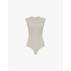 Womens Agolde Aura sleeveless jersey bodysuit