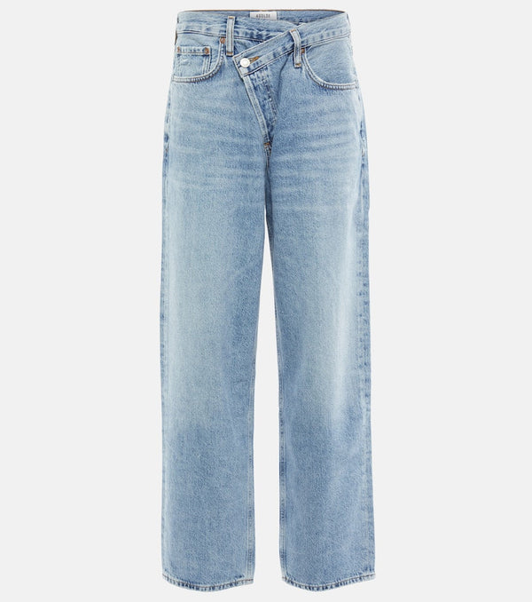 Agolde Criss Cross high-rise straight jeans