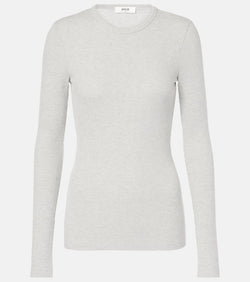 Agolde Delphi ribbed-knit jersey top