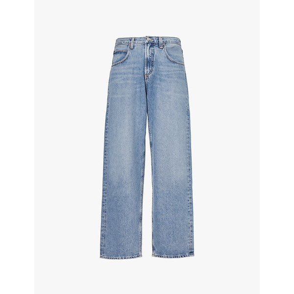 Agolde Fusion faded-wash tapered-leg recycled-denim jeans