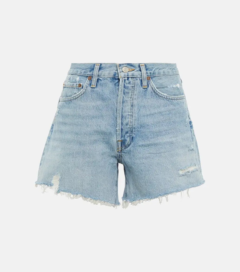 Agolde Parker mid-rise denim shorts