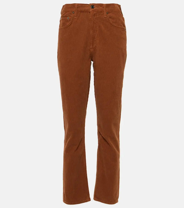 Agolde Riley Long straight corduroy pants | LYBSTORE