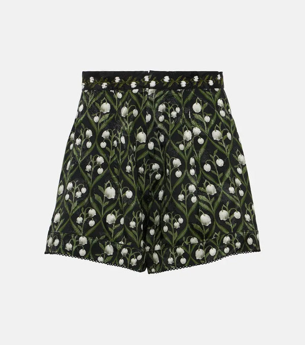 Agua by Agua Bendita Toronjil high-rise jacquard shorts | LYBSTORE