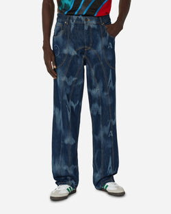 Ahluwalia Smiley Signature Low Rise Jeans Indigo