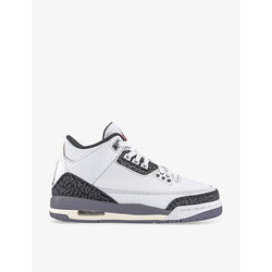 Mens Air Jordan 3 Retro leather high-top trainers