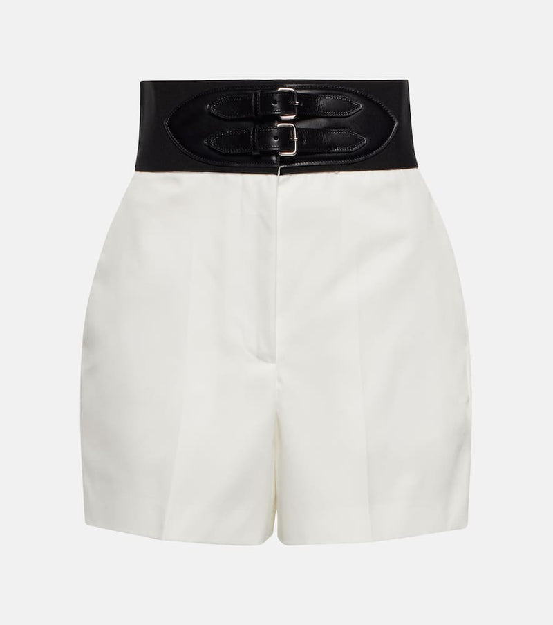 Alaïa Belted high-rise shorts