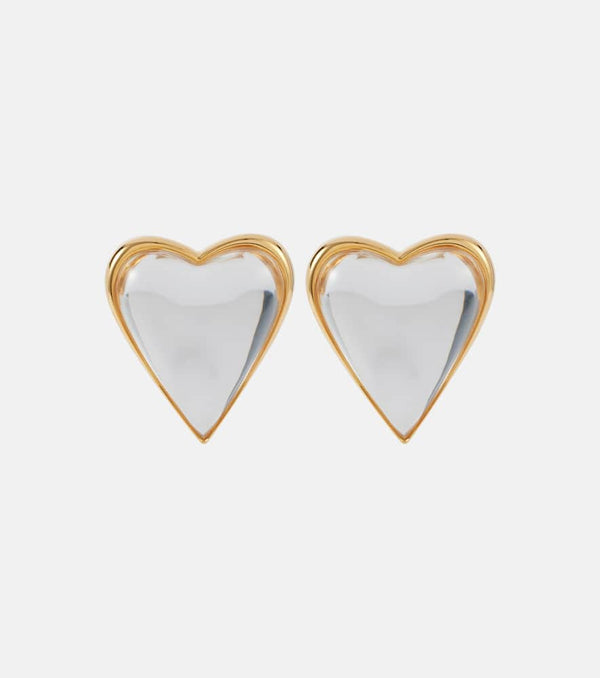 Alaïa Bombe Heart embellished earrings