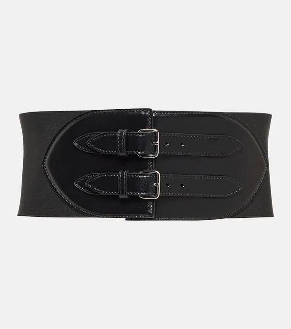 Alaïa Buckled leather corset belt | LYBSTORE