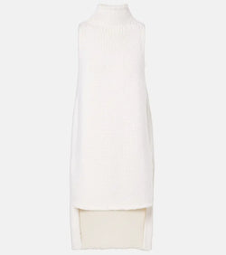 Alaïa Caped wool turtleneck top