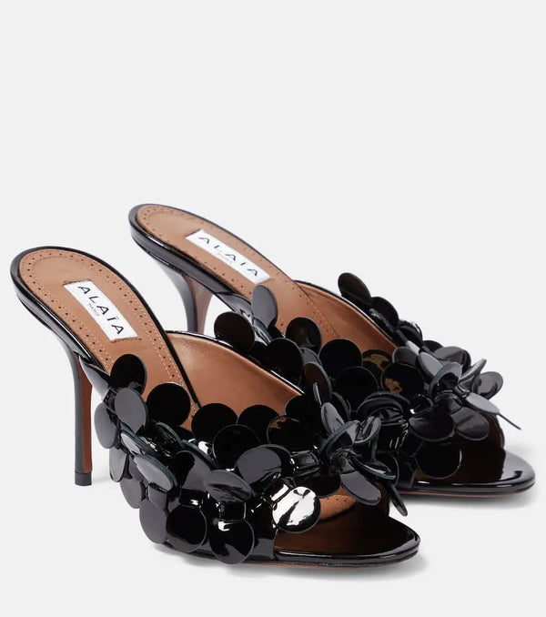 Alaïa Confetti leather mules | LYBSTORE