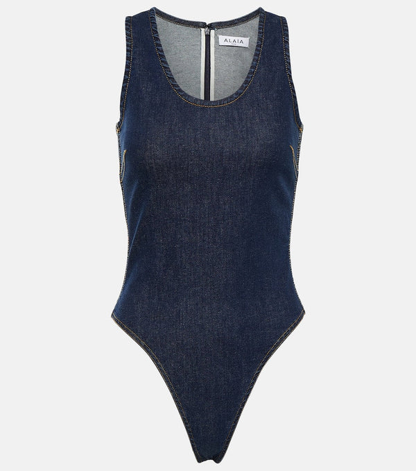 Alaïa Cotton-blend bodysuit