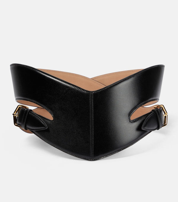 Alaïa Cut-out leather belt