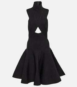 Alaïa Cutout high-neck minidress