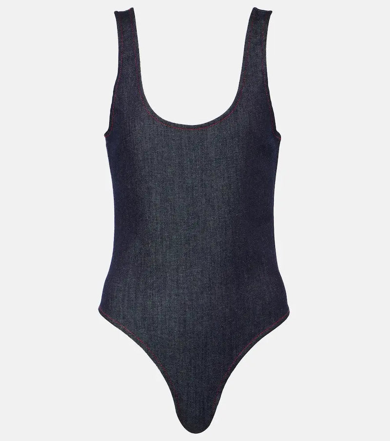 Alaïa Denim bodysuit