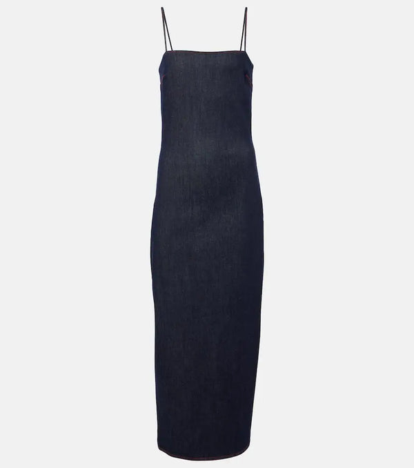 Alaïa Denim midi dress