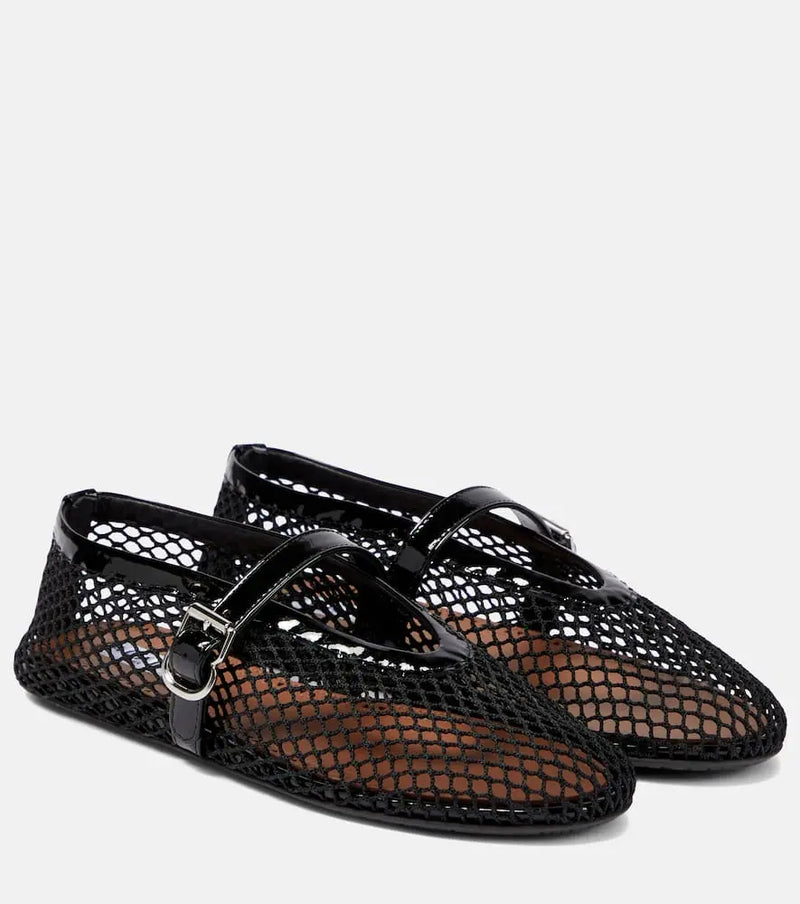 Alaïa Fishnet ballet flats | LYBSTORE