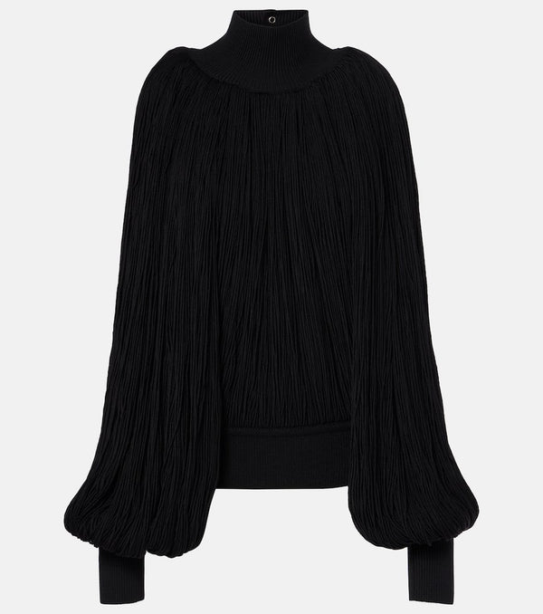 Alaïa Fringed wool sweater | LYBSTORE