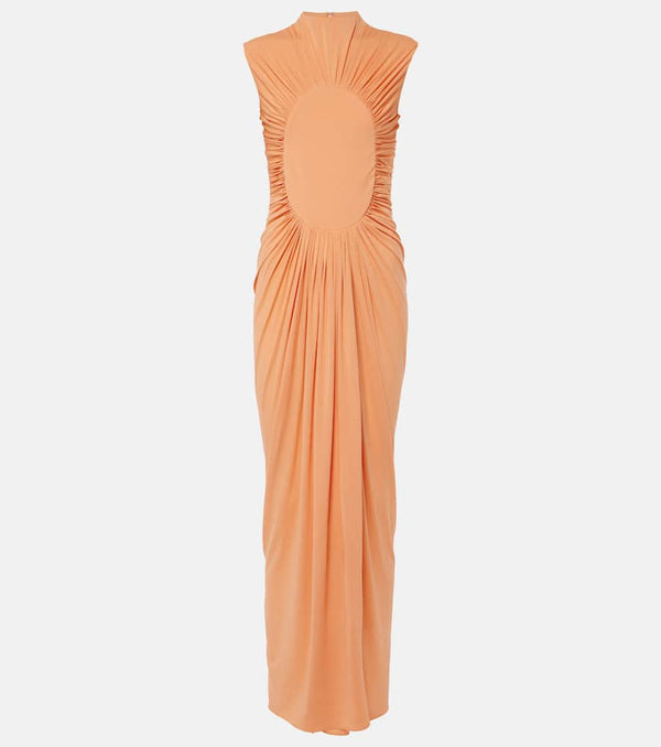 Alaïa Gathered draped jersey gown