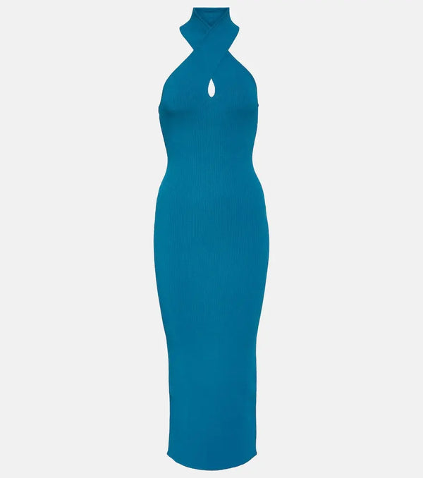 Alaïa Halterneck bodycon midi dress