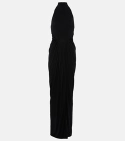 Alaïa Halterneck draped gown