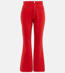 Alaïa High-rise bootcut jeans | LYBSTORE