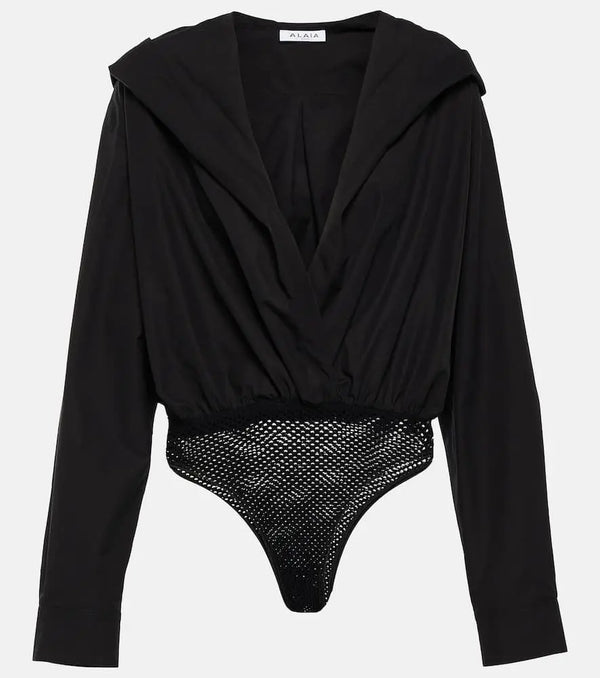 Alaïa Hooded cotton bodysuit | LYBSTORE