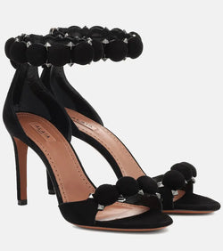 Alaïa La Bombe 90 suede sandals | LYBSTORE