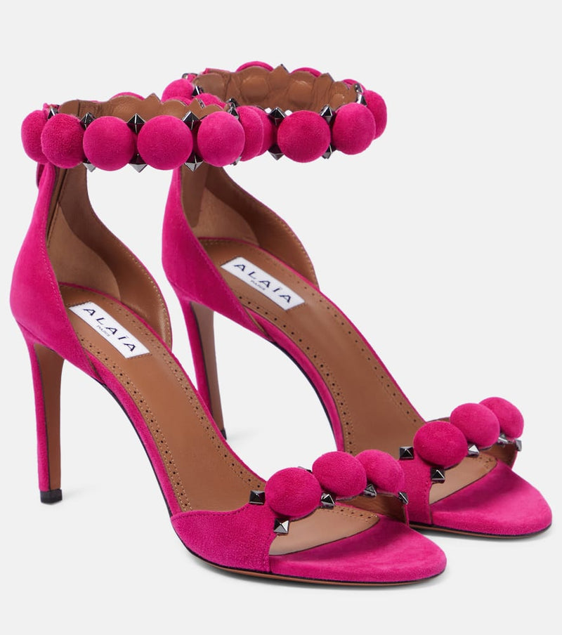 Alaïa La Bombe suede sandals | LYBSTORE