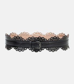 Alaïa Laser-cut leather belt