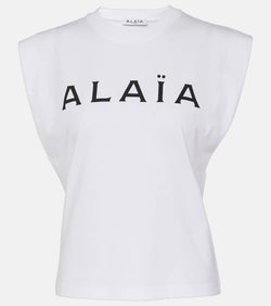 Alaïa Logo cotton jersey T-shirt