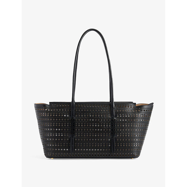 Alaia Mina cut-out leather top-handle bag | LYBSTORE