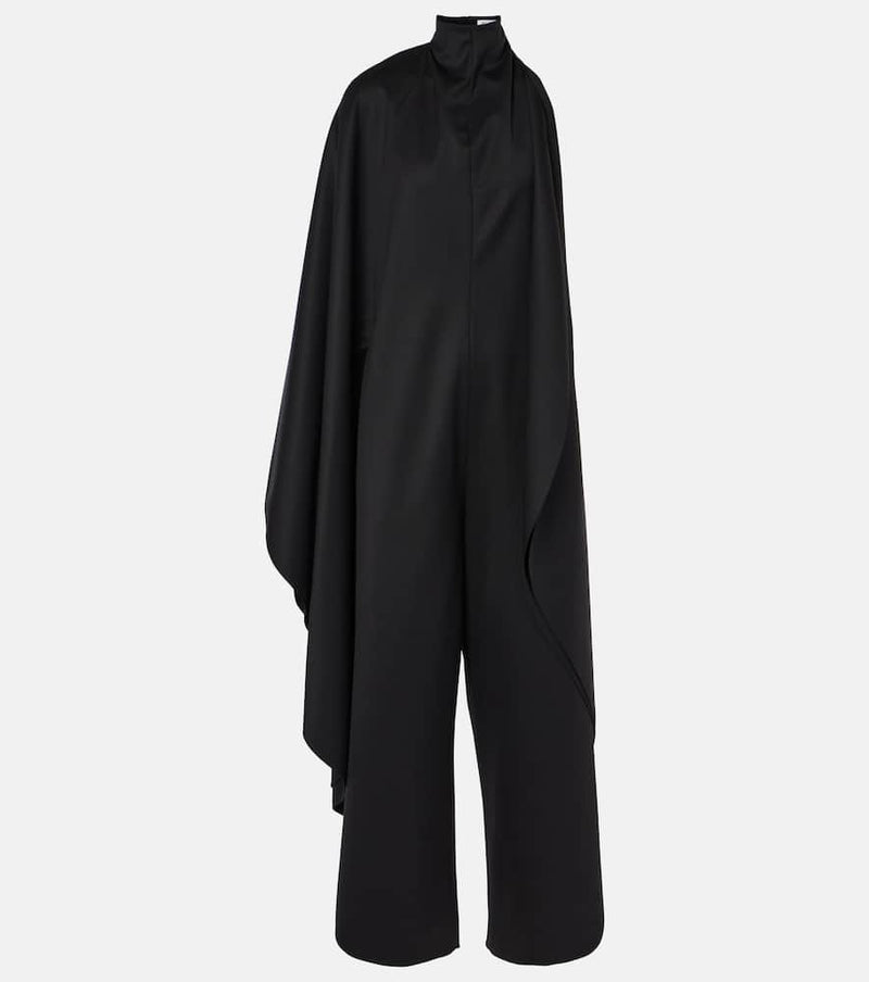 Alaïa Open-back wool grain de poudre jumpsuit