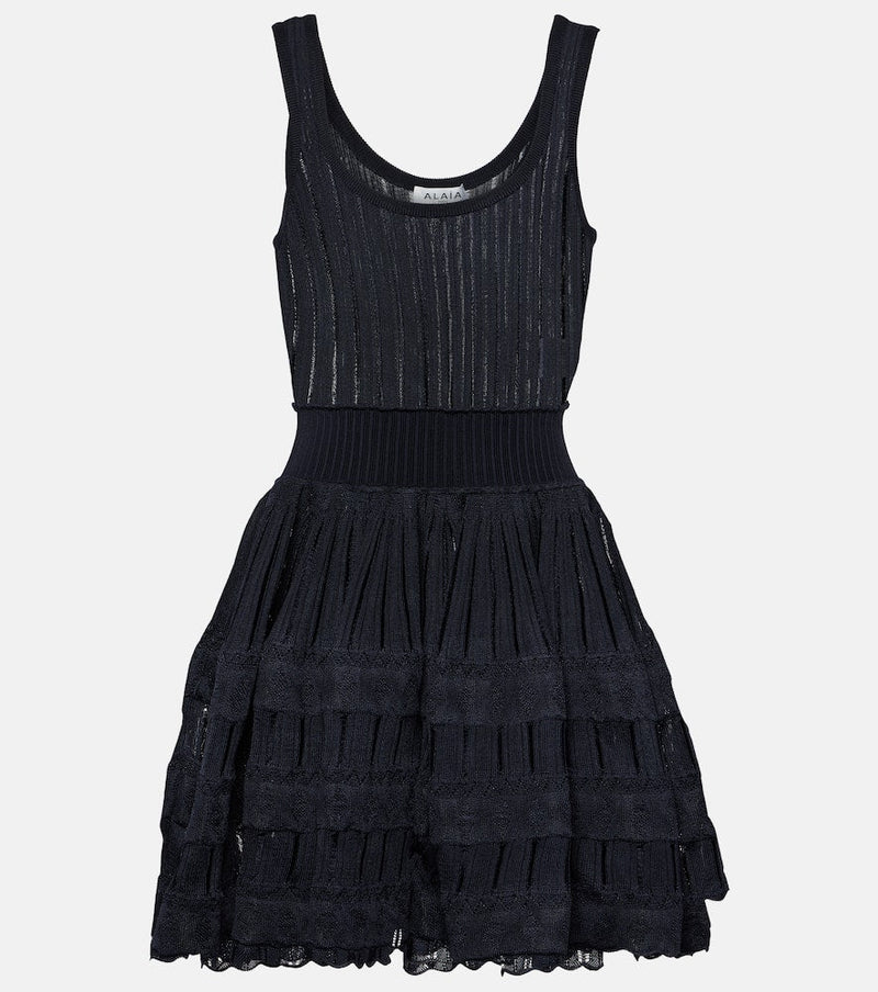 Alaïa Ribbed-knit minidress