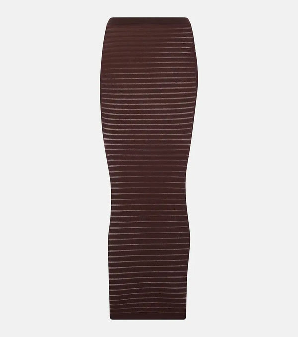 Alaïa Striped maxi skirt | LYBSTORE