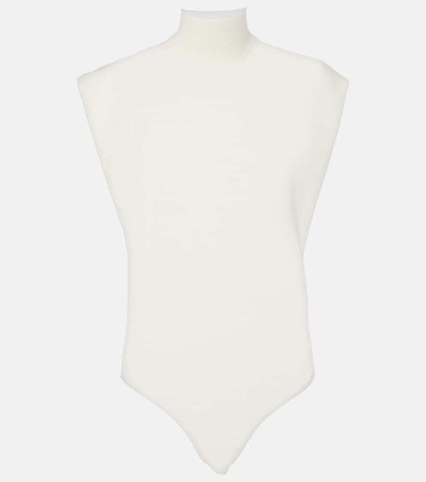 Alaïa Turtleneck wool bodysuit