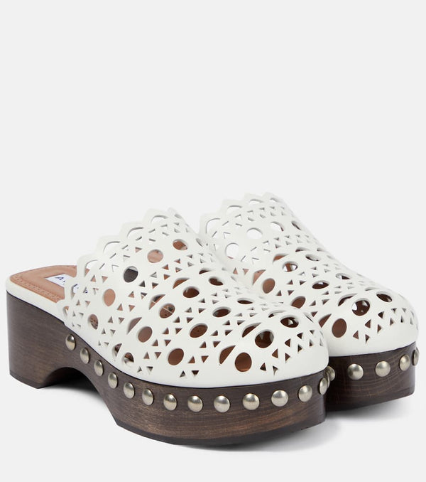 Alaïa Vienne leather clogs