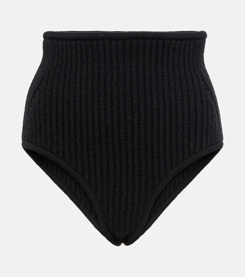 Alaïa Wool and cashmere-blend briefs | LYBSTORE