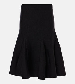 Alaïa Wool-blend midi skirt