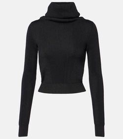 Alaïa Wool-blend turtleneck sweater