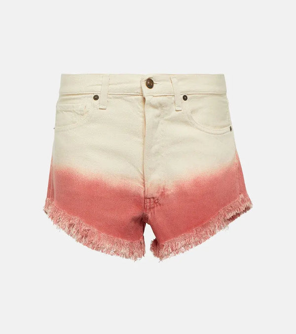 Alanui Bright Hues denim shorts | LYBSTORE