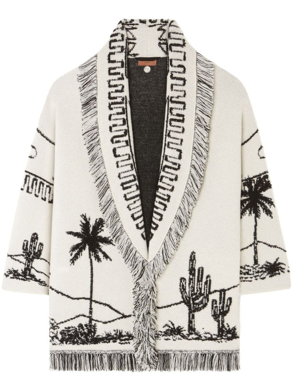 Alanui Icon Jacquard Cashmere Cardigan