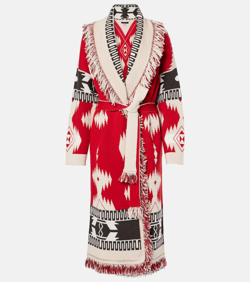 Alanui Icon wool jacquard coat