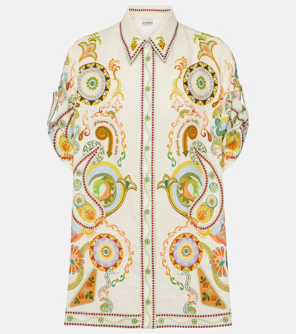 Alémais Pinball printed linen shirt | LYBSTORE