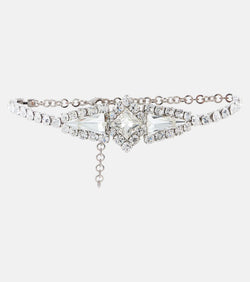 Alessandra Rich Crystal-embellished choker